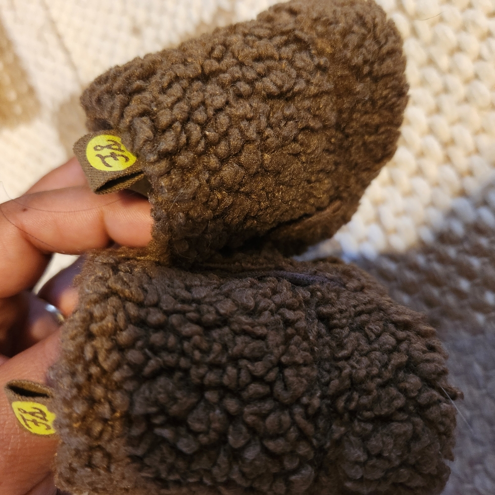 Brown Fleece Mittens